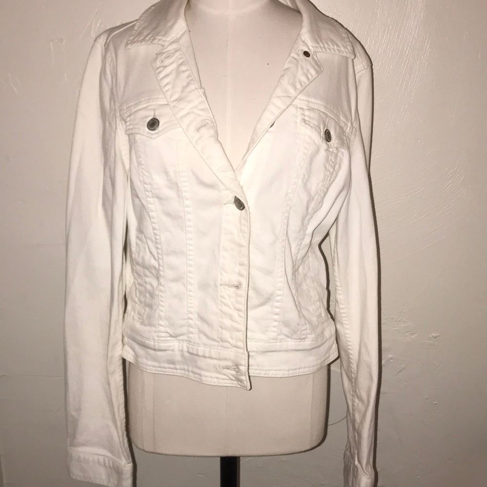 White denim jacket